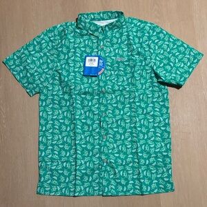 NWT Columbia Men's Super Slack Tide Camp Fish Shirt size Small